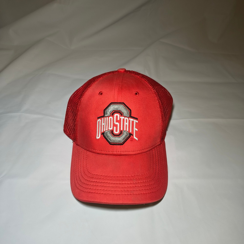 Nike Legacy 91 Dri-FIT Ohio State Buckeyes Red Trucker Hat Mens Size S/M